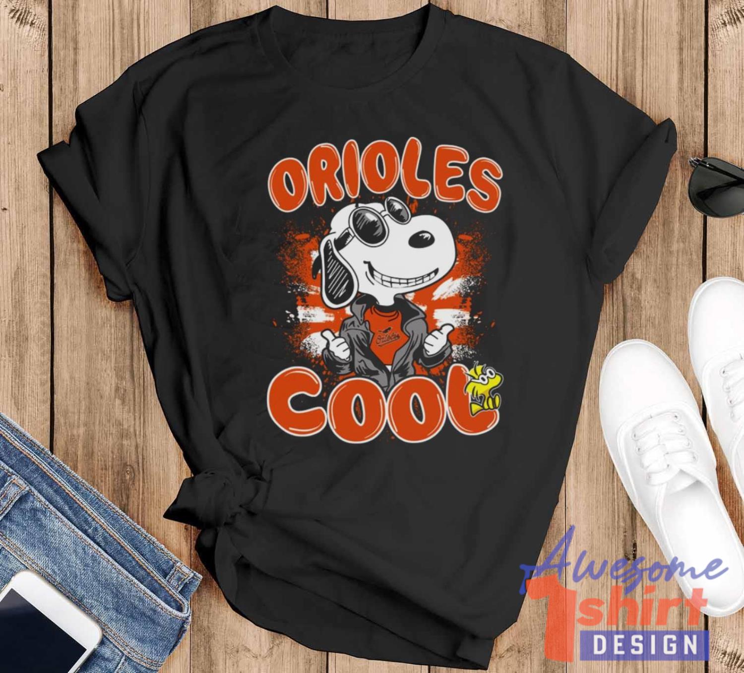 MLB Baseball Baltimore Orioles Cool Snoopy Shirt For Fans