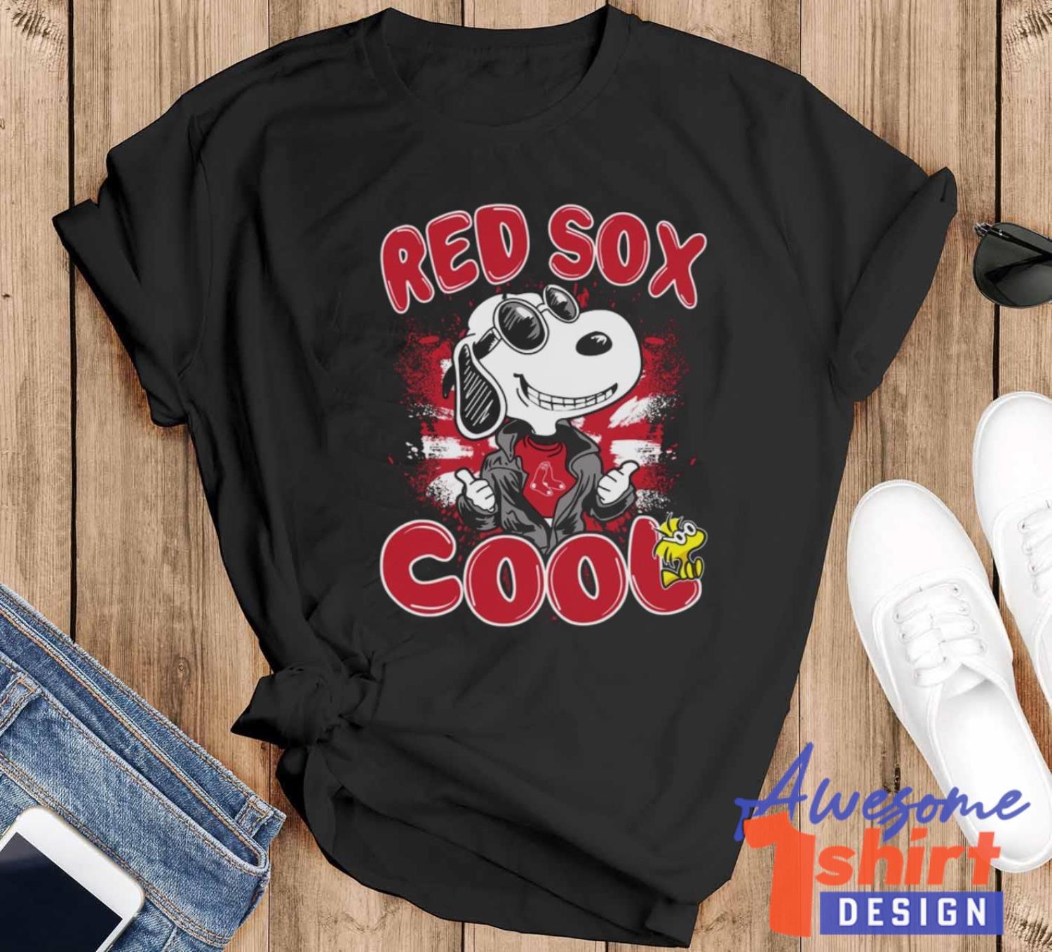 MLB Baseball Boston Red Sox Cool Snoopy Shirt For Fans