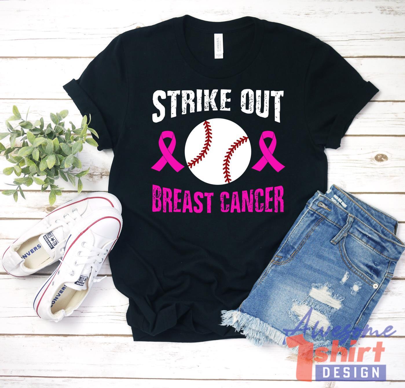 Strike Out Breast Cancer Shirt Breast Cancer Awareness Shirt Breast Cancer Shirt