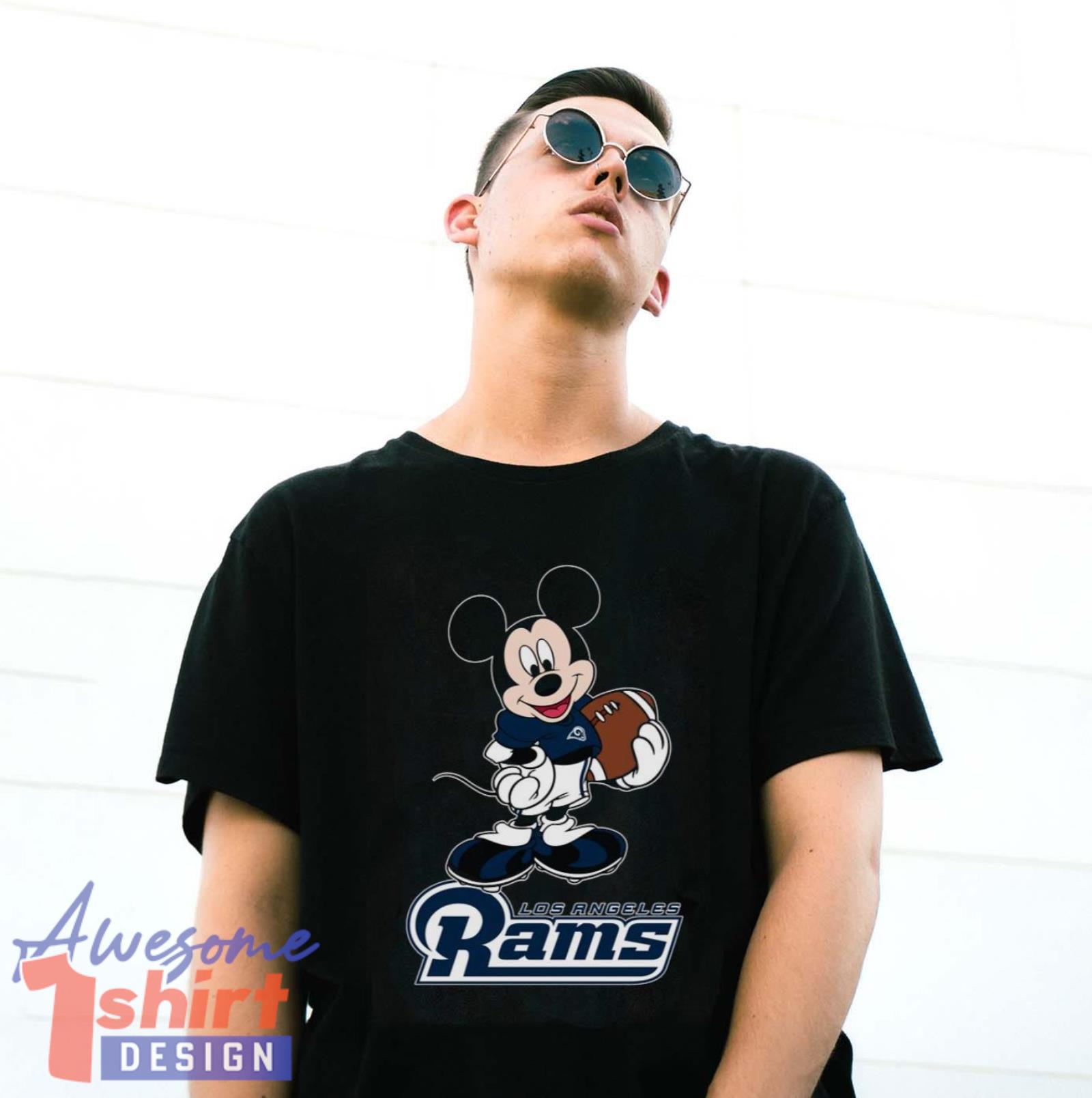 NFL Football Los Angeles Rams Cheerful Mickey Mouse Shirt T Shirt