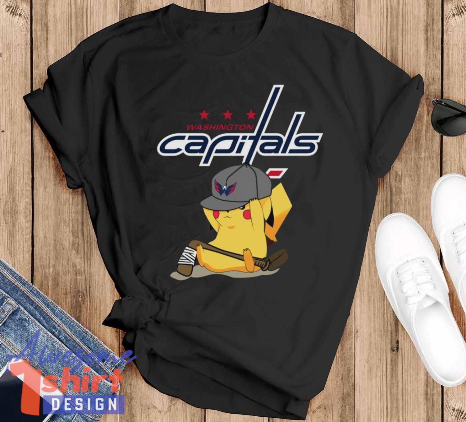 NHL Pikachu Hockey Sports Washington Capitals T Shirt, Sweatshirt, Hoodie