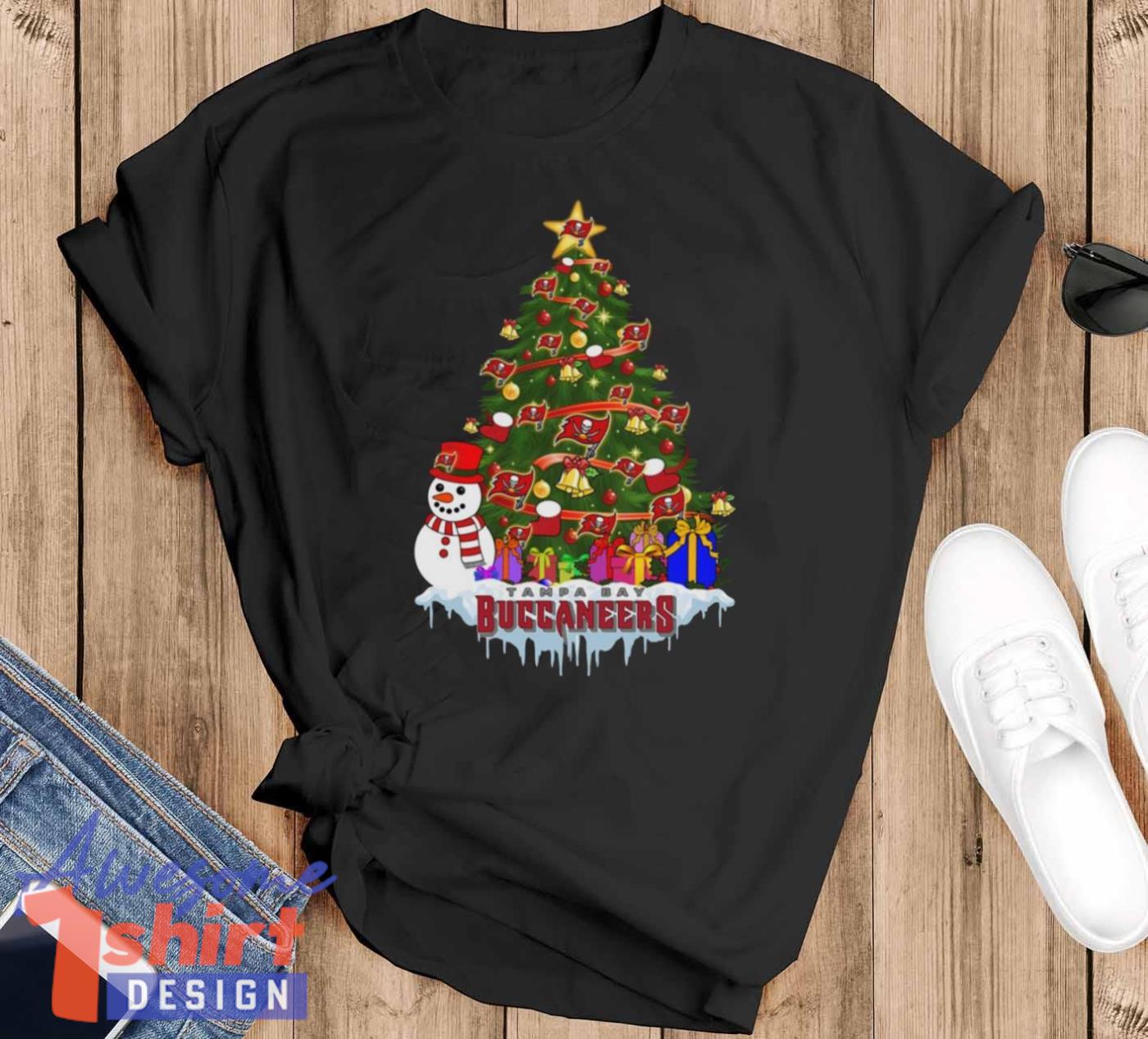 Tampa Bay Buccaneers Merry Christmas NFL Football Sports T Shirt Christmas Gift For Fans