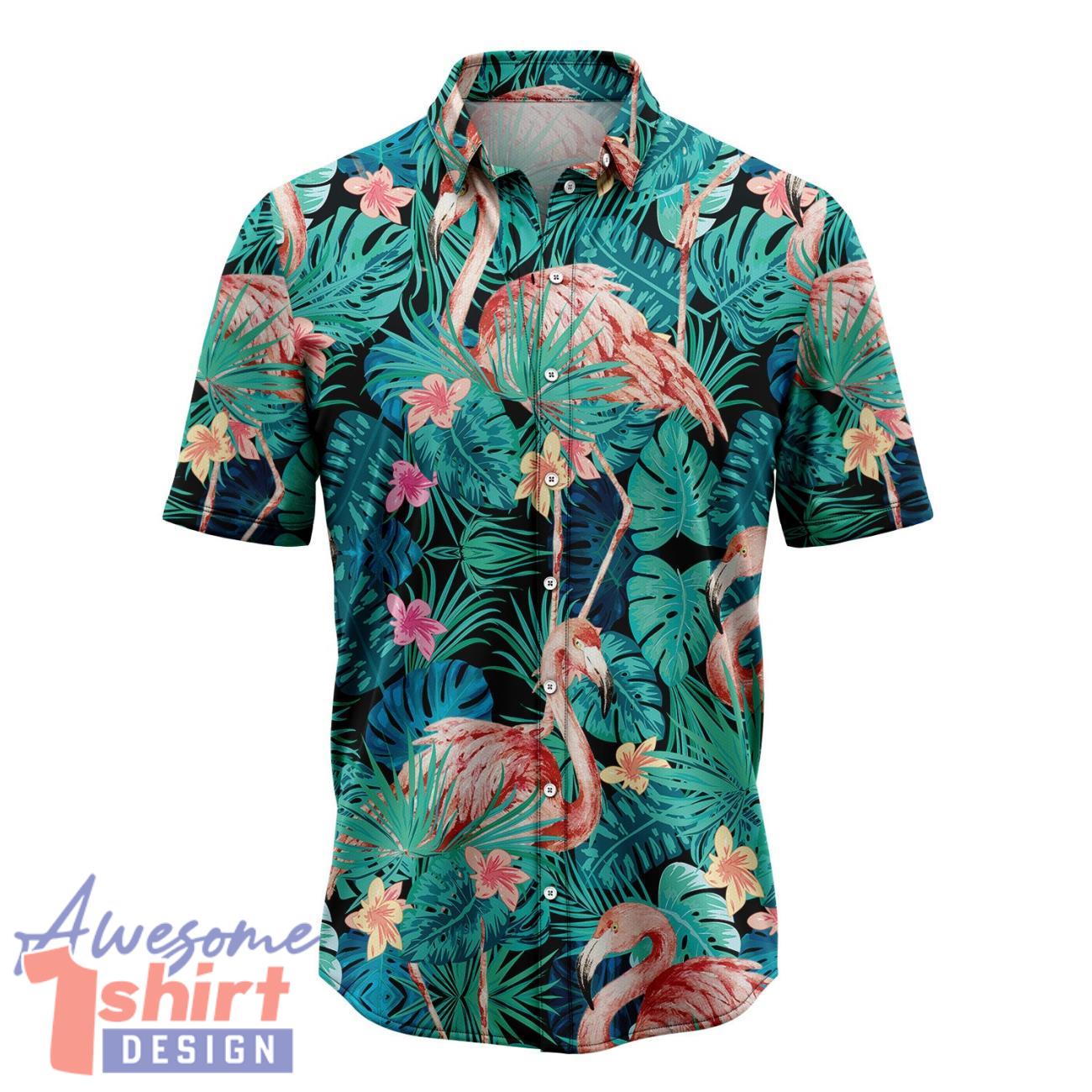 Flamingo Tropical Hawaiian Shirt 3D Printed Beach Shirt