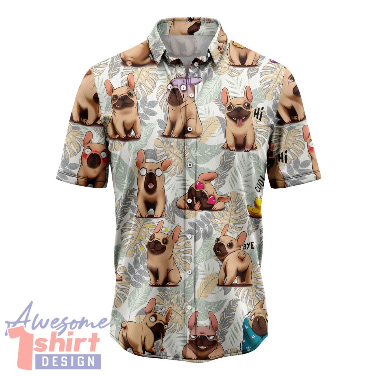 French Bulldog Life Hawaiian Shirt Short Sleeve Beach Shirt