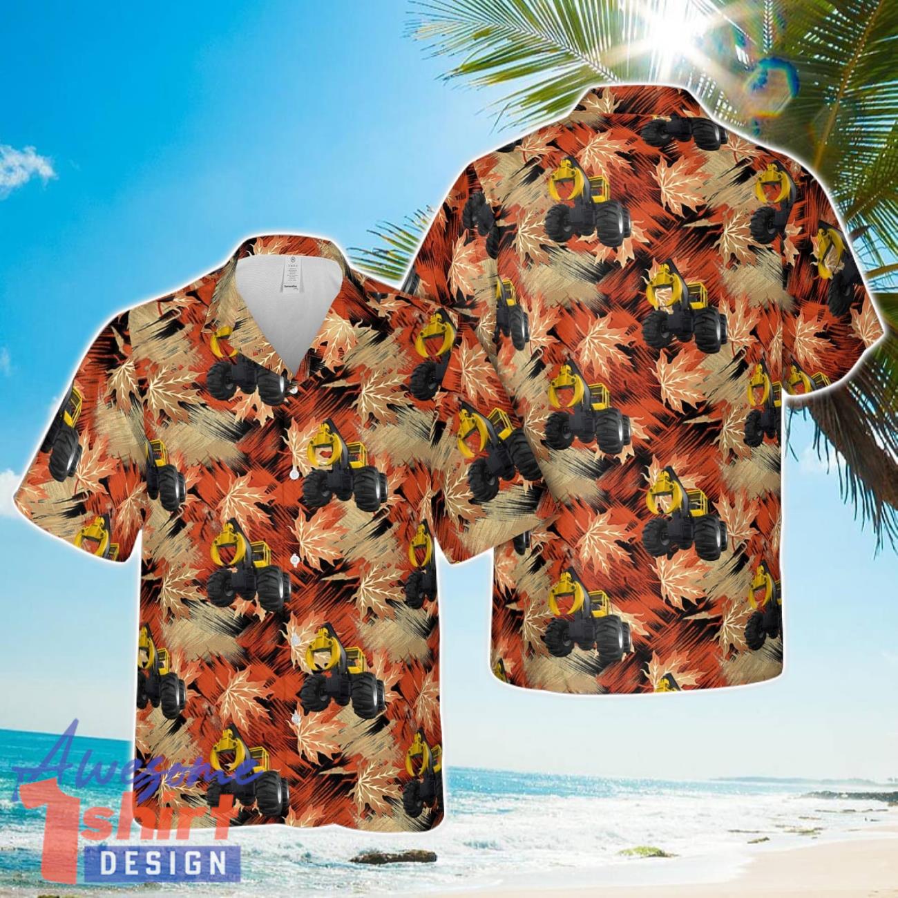 Grapple Skidder Hawaiian Shirt Aloha Beach Shirt