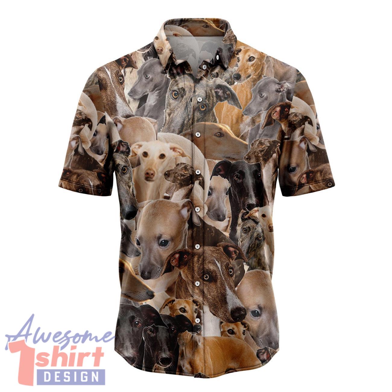 Greyhound Awesome Hawaiian Shirt Short Sleeve Beach Shirt