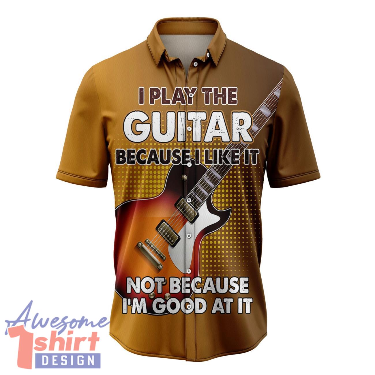 Guitar Player Hawaiian Shirt 3D Printed Beach Shirt