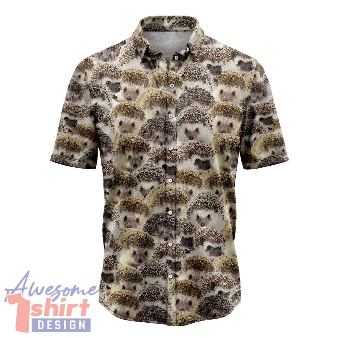 Hedgehog Awesome Hawaiian Shirt Short Sleeve Beach Shirt