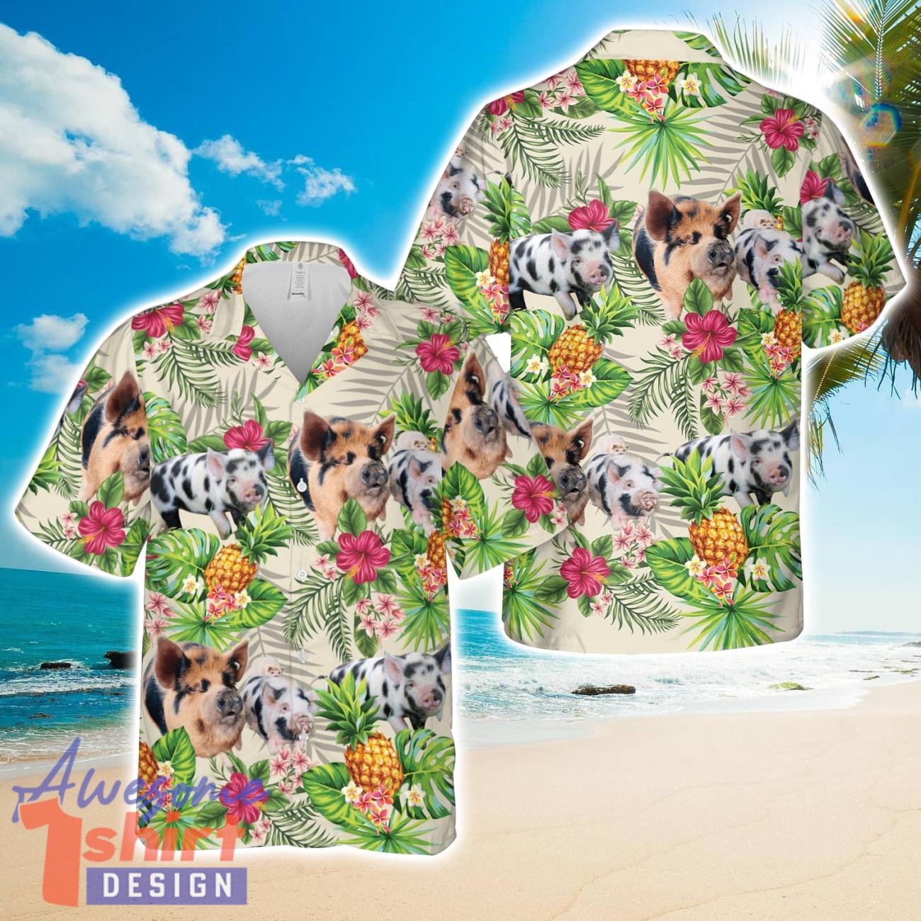 Kunekune Pigs Hawaiian Shirt Aloha Beach Summer Shirt