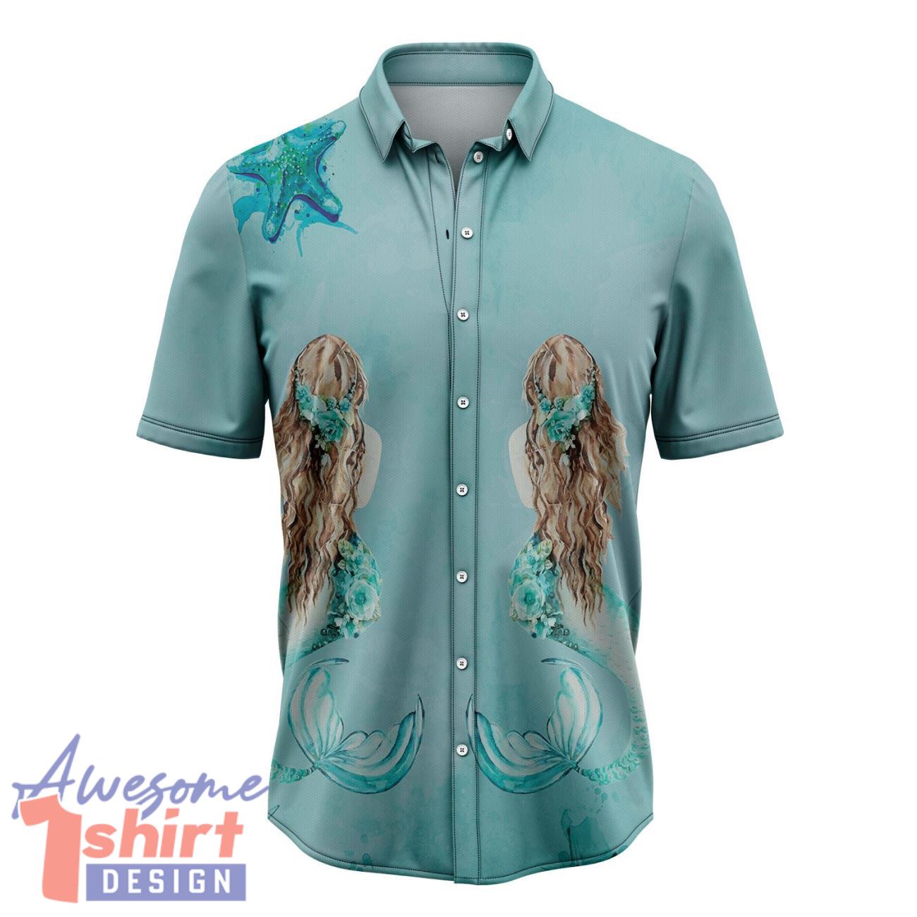 Lovely Mermaid 3D Hawaiian Shirt Aloha Summer Gift