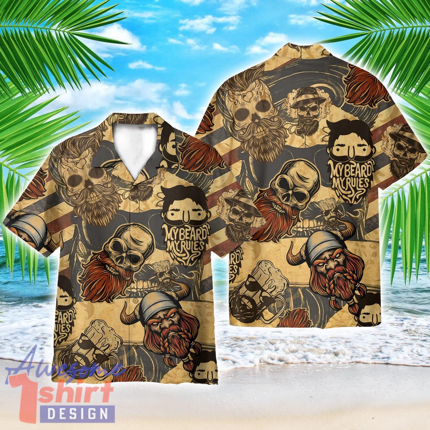 My Beard My Rules AOP Hawaiian Shirt Cute Summer Holiday Gift