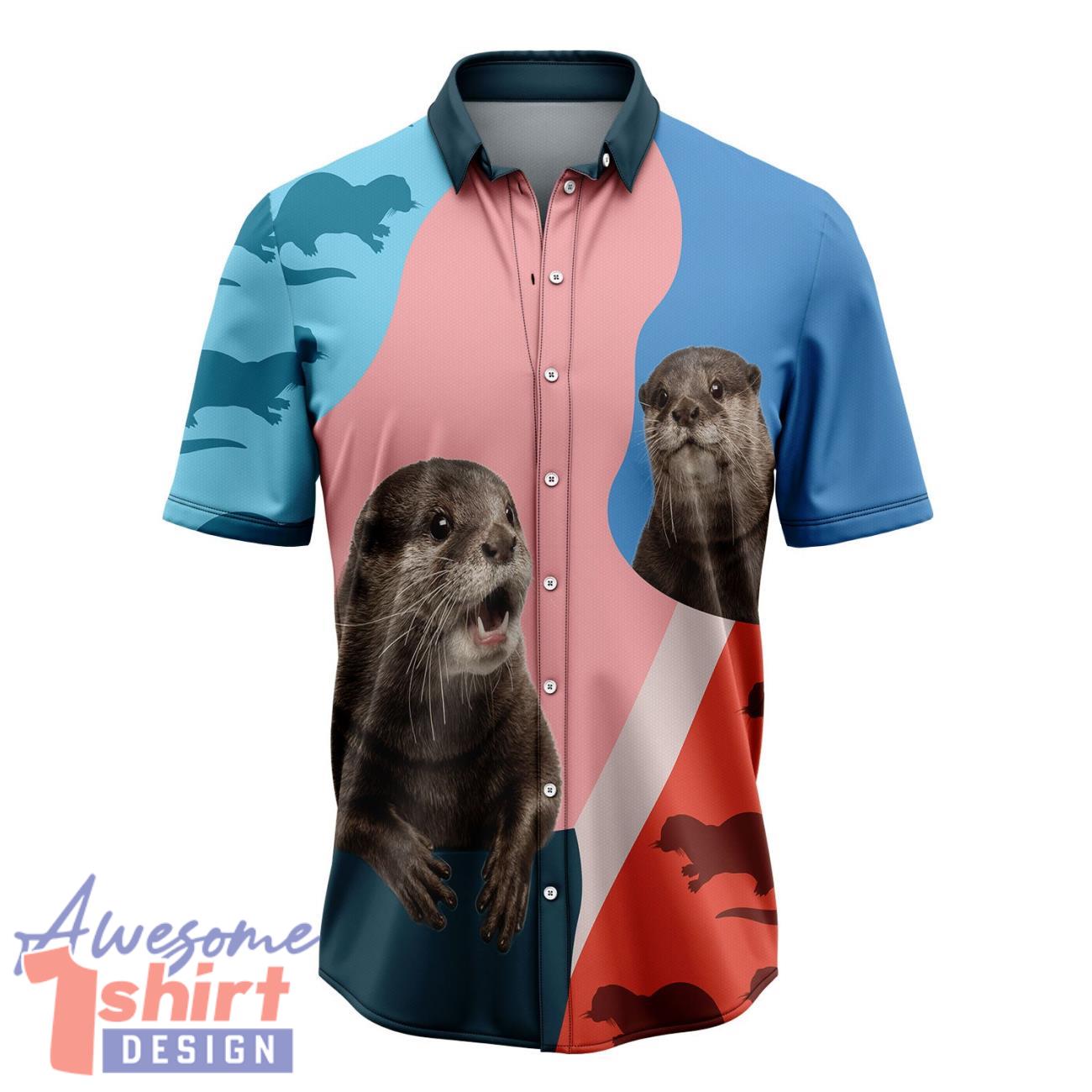 Otter Lover Aloha Hawaiian Shirt Beach Lover Gift