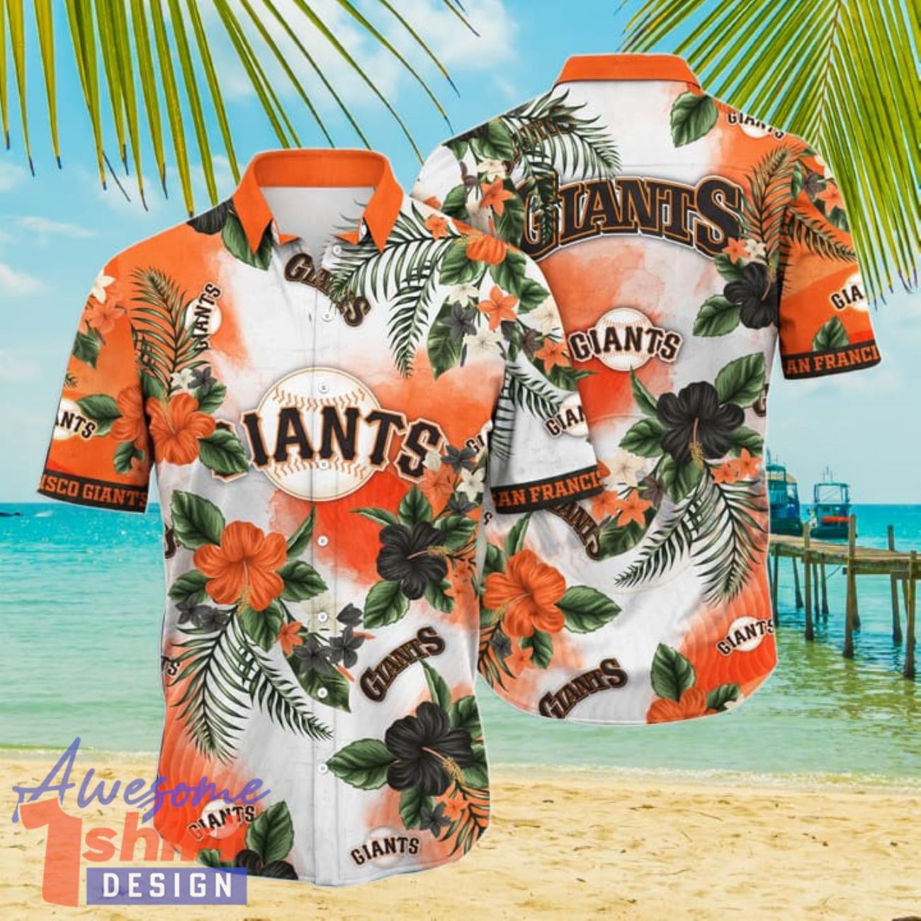 San Francisco Giants MLB Flower Hibiscus Tropical 3D Hawaiian Shirt Gift Ideas For Summer