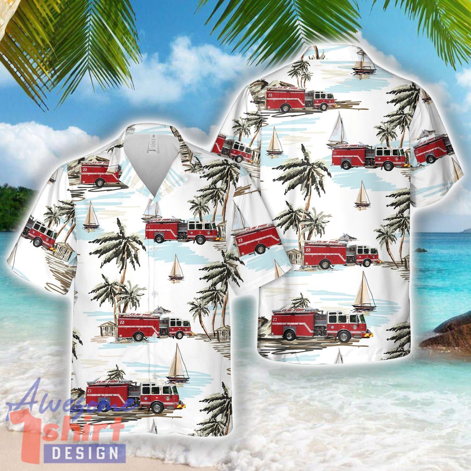 South Bend, Indiana, Clay Fire 3D Hawaiian Shirt Summer Trending Beach Gift