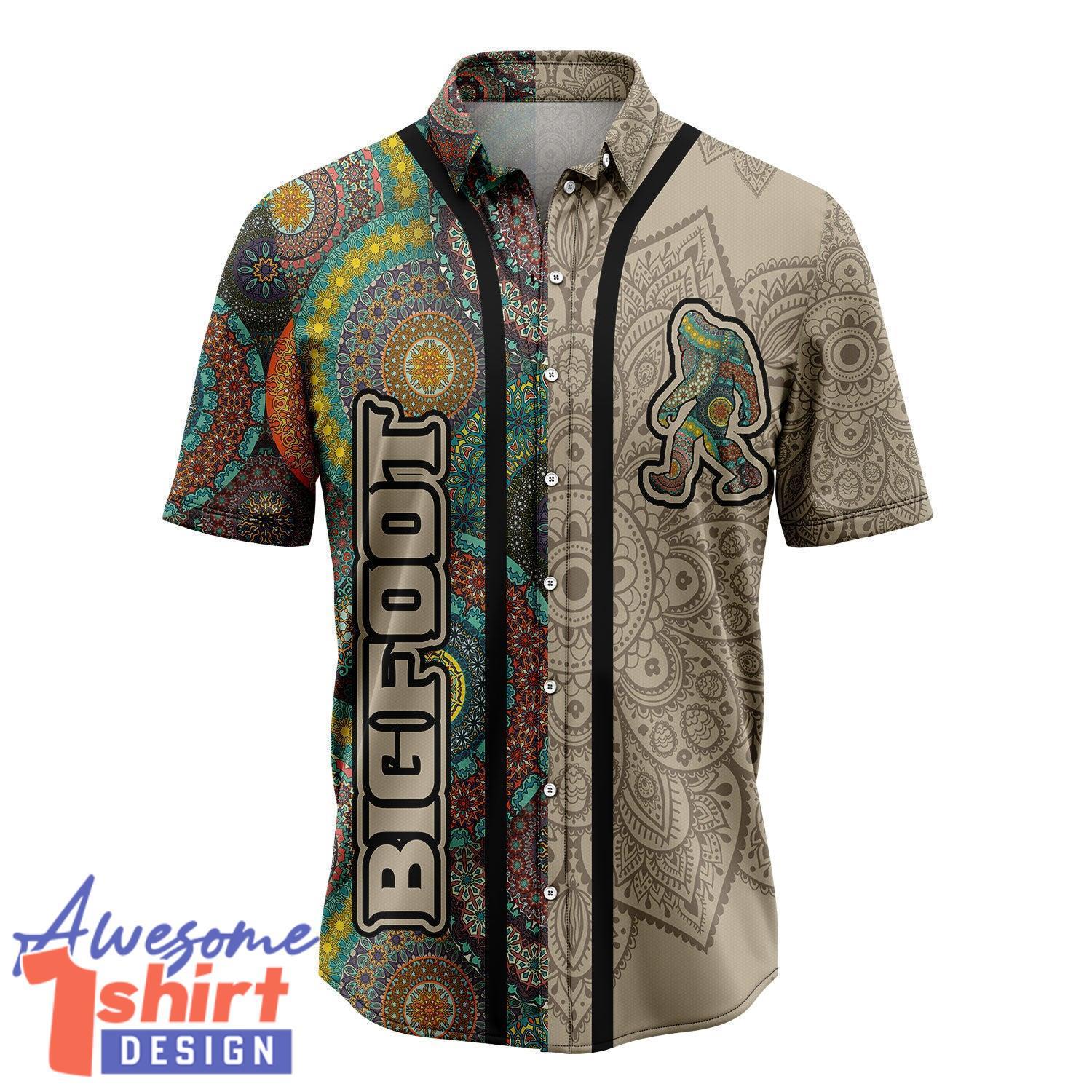 Style 2 Bigfoot Mandala Hawaiian Shirt Aloha Beach Shirt For Summer Holiday