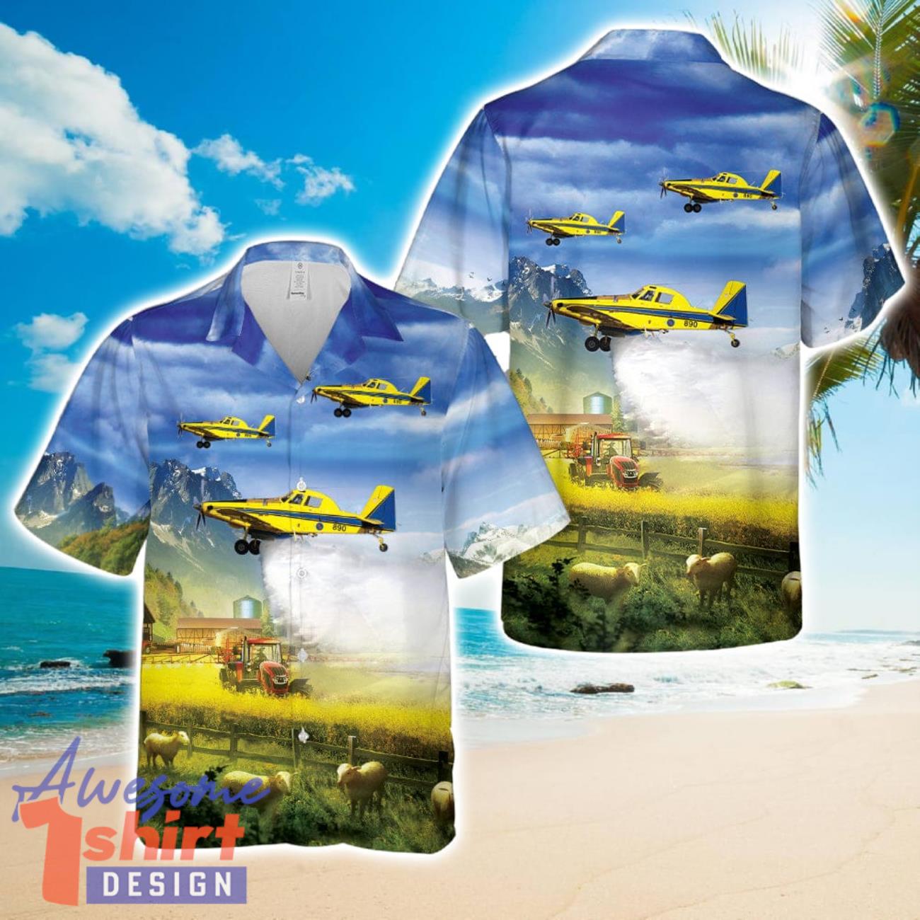 Croatian Air Force Air Tractor AT-802F AOP Hawaiian Shirt Summer Holiday Gift