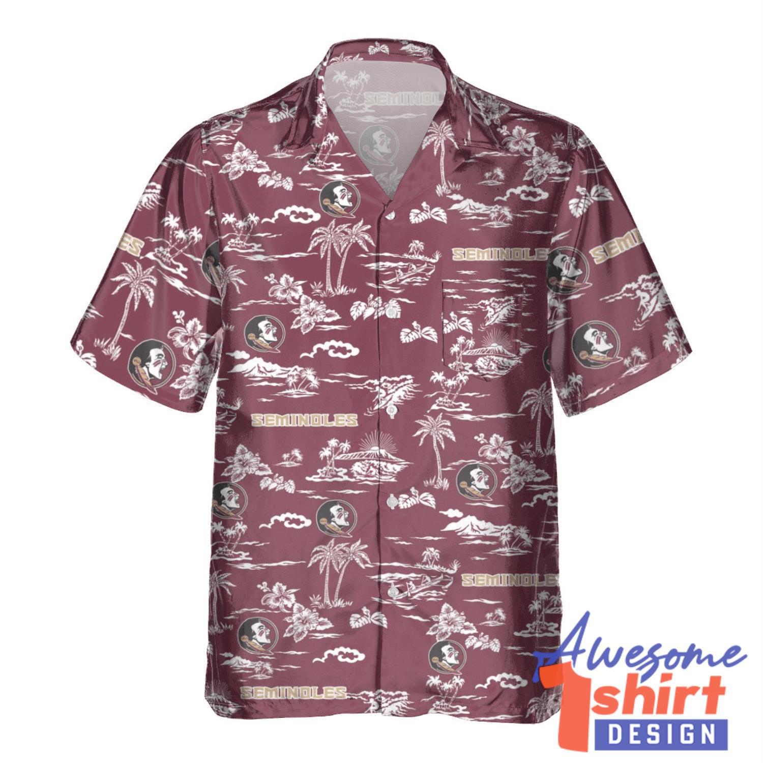 Florida State Seminoles Tropical  Beach Summer Shirt Team Hawaiian Shirt