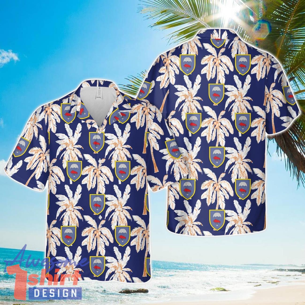 German Bundeswehr Fallschirmjagerbataillon 314 (FschJgBtl 314) 3D Beach Shirt Summer Hawaiian Shirt