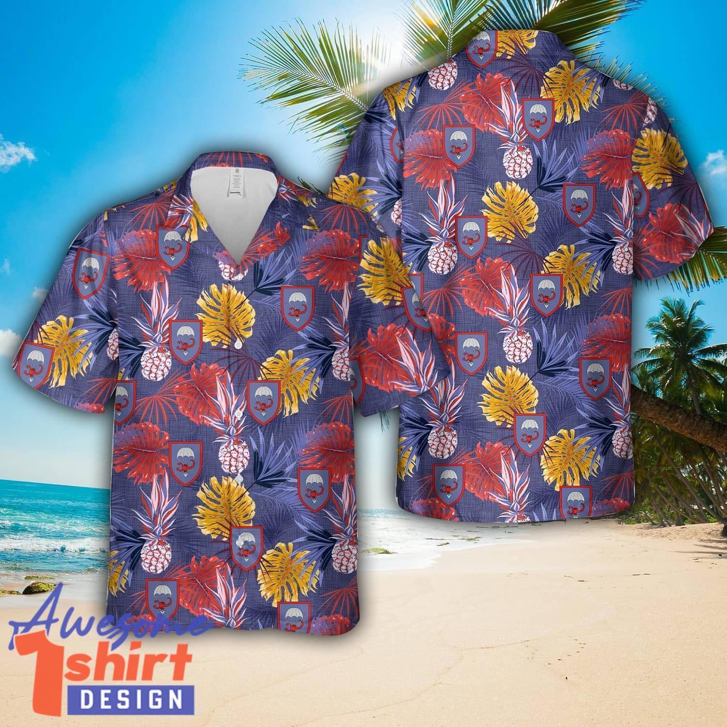 German Bundeswehr Fallschirmjägerbataillon 263 (FschJgBtl 263) Hawaiian Shirt Beach Holiday