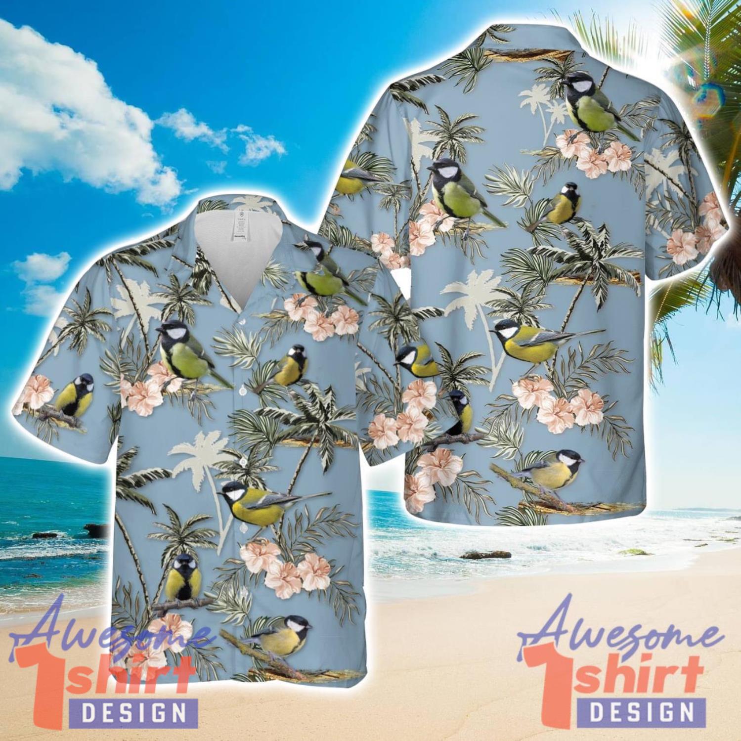 Great Tit Bird Hawaiian Shirt Unisex For Men And Women