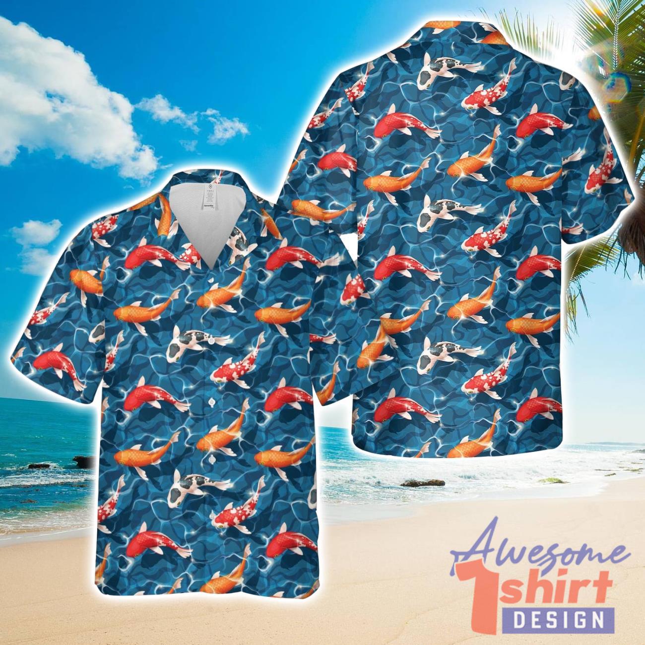 Koi Fish Seamless Hawaiian Shirt Unisex For Men And Women