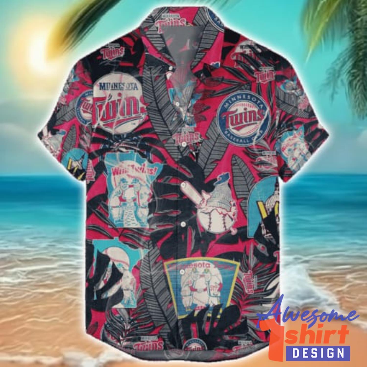 Minnesota Twins Retro Logo Hawaiian Shirt Limited For Fans Summer Gift