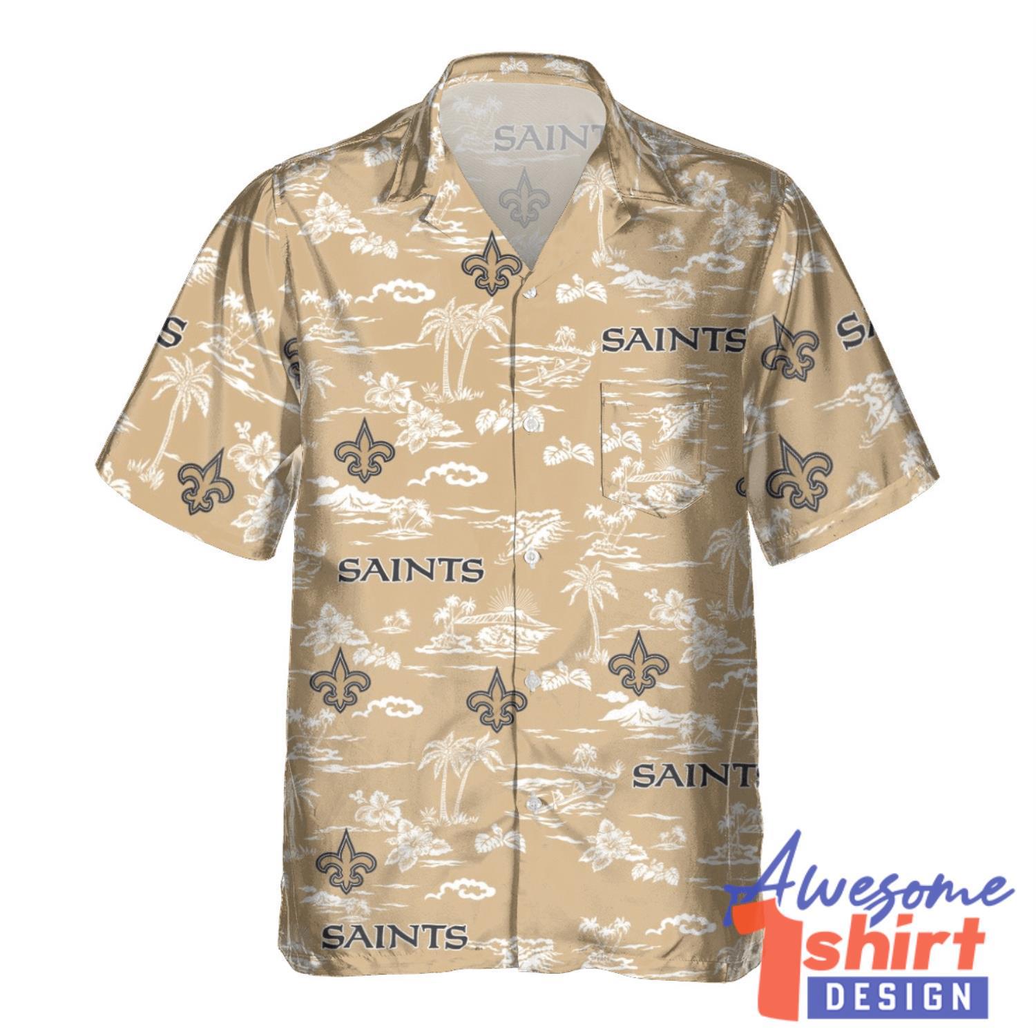 New Orleans Saints Tropical  Beach Summer Shirt Team Hawaiian Shirt