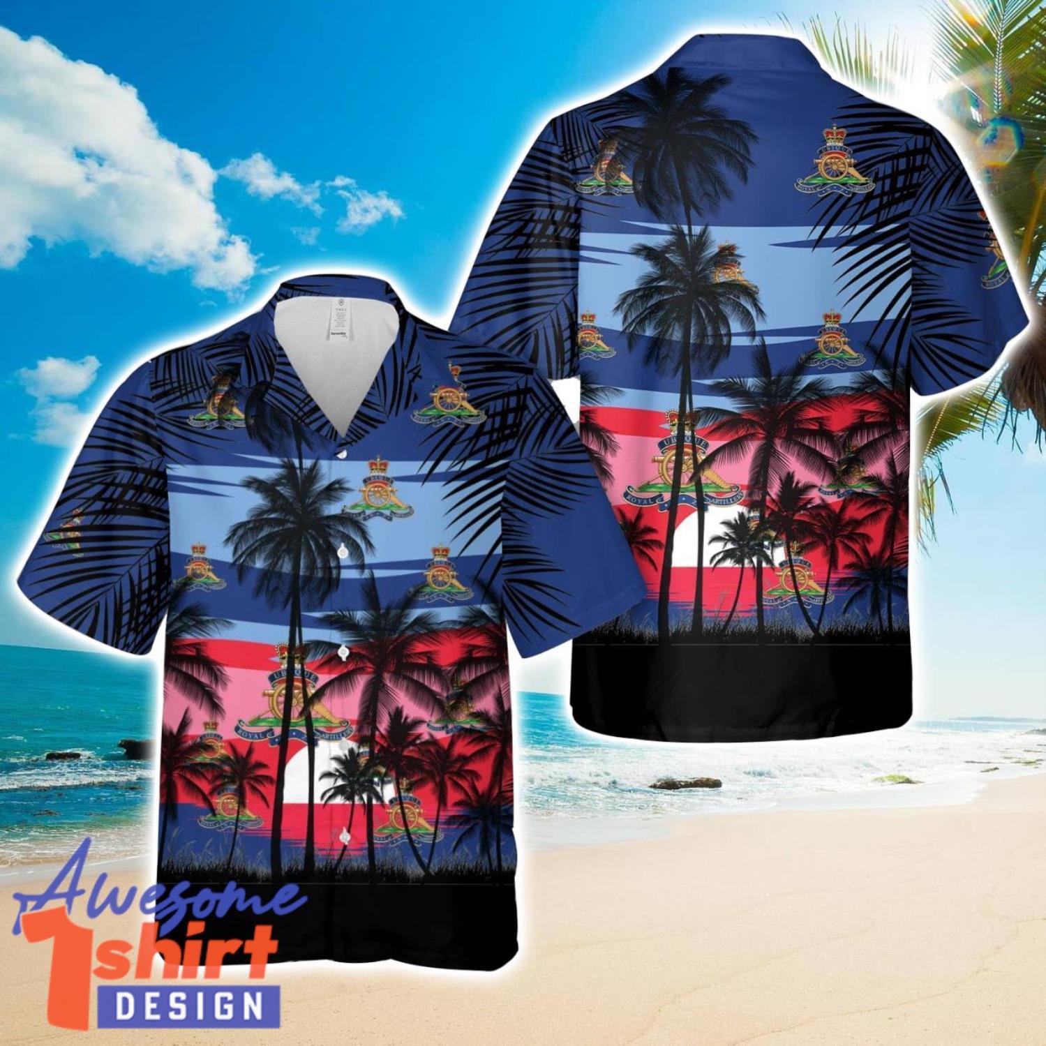 New Zealand Army Royal New Zealand Artillery (RNZA) Hawaiian Shirt 3D Printed Beach Lover Gift