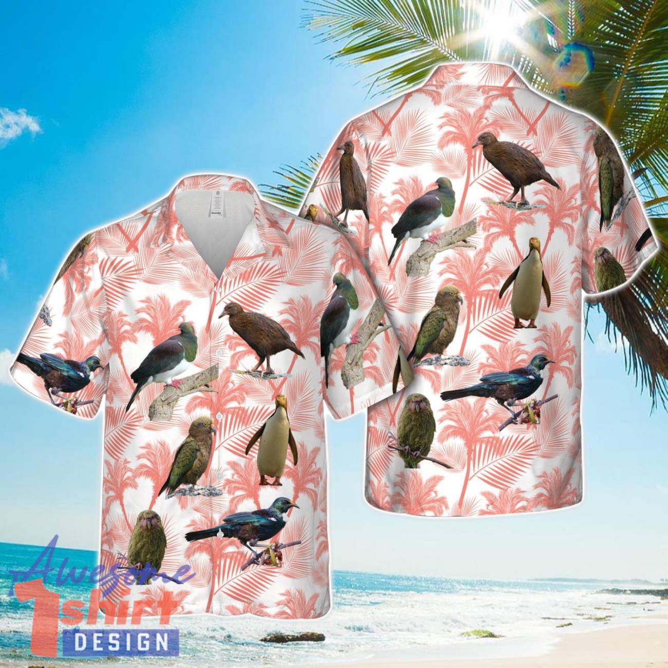 New Zealand Birds 3D Beach Shirt Summer Hawaiian Shirt