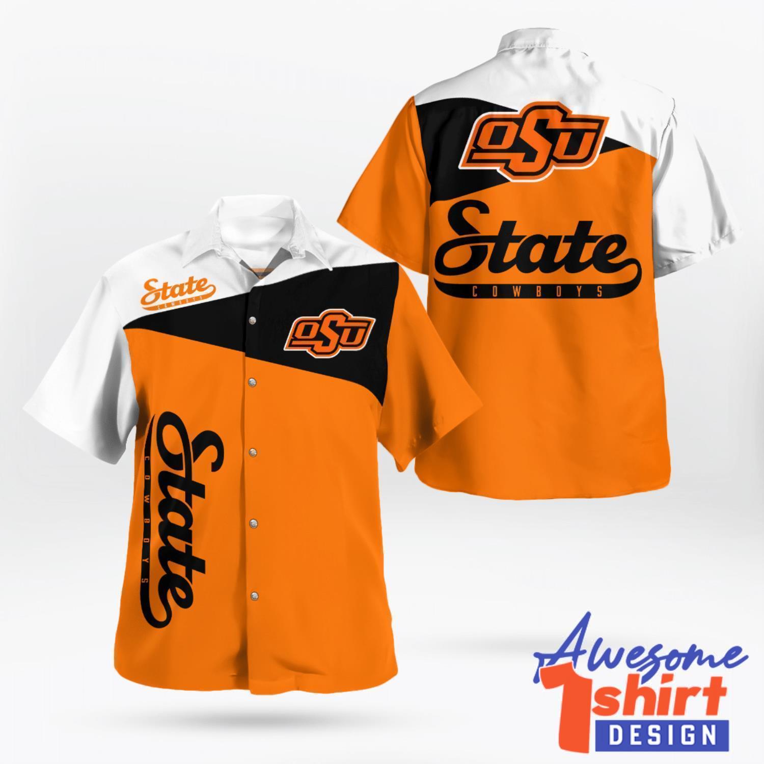 Oklahoma State Cowboys 3D Printing Hawaiian Shirt Sport Team Aloha Summer Gift