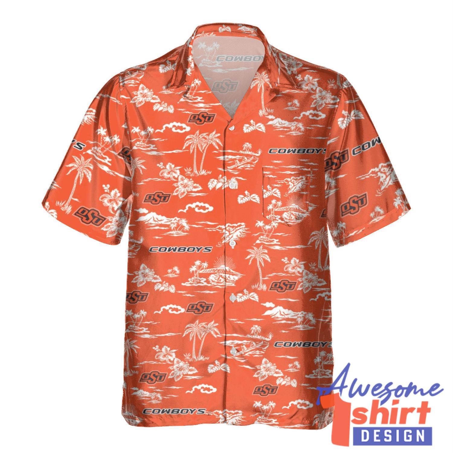 Oklahoma State Cowboys Tropical  Beach Summer Shirt Team Hawaiian Shirt