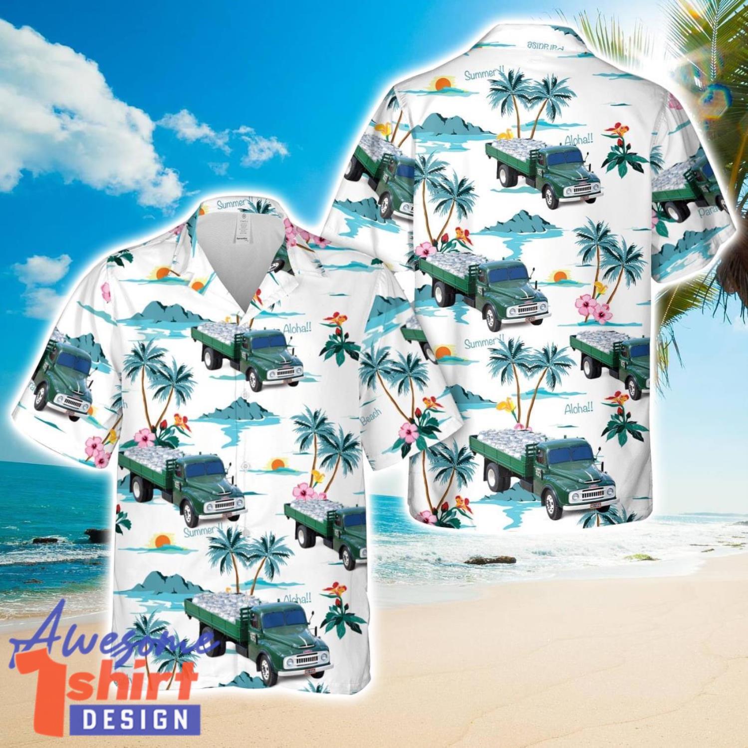 Old milk truck Finland 3D Printed Aloha Hawaiian Shirt