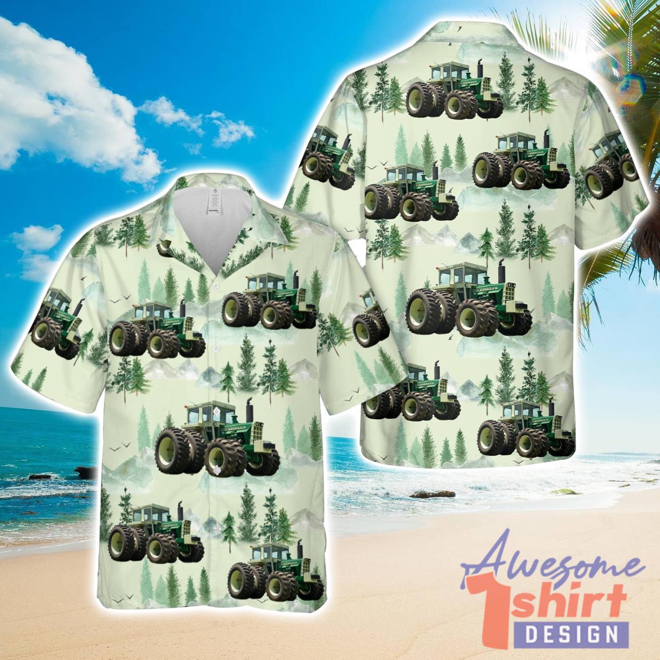 Oliver Tractor Hawaiian Shirt Summer Holiday Gift