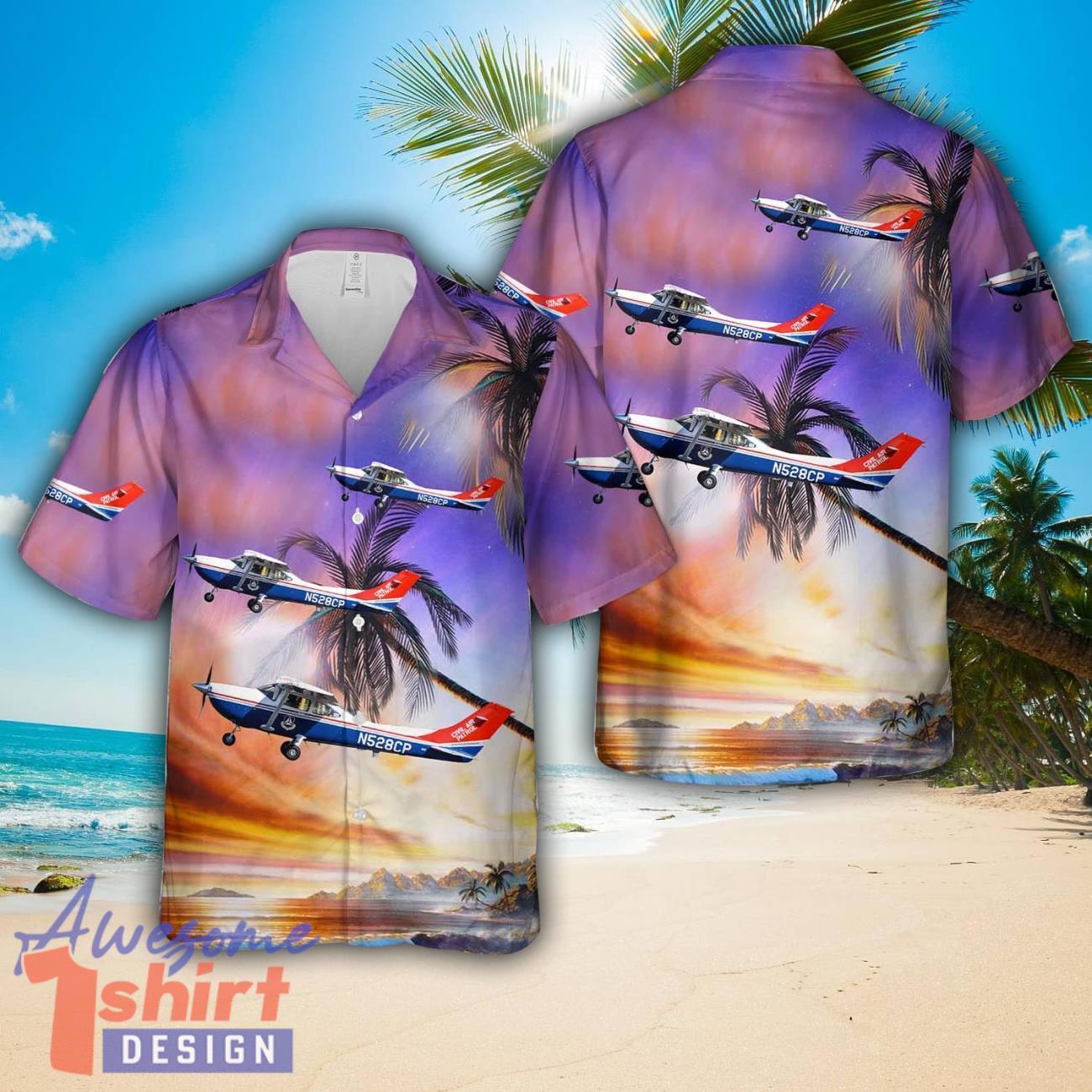 Puerto Rico Wing Civil Air Patrol Cessna 182T Sky LineN528CP Puerto RicoTJIGSIG Hawaiian Shirt Beach Shirt For Men Women