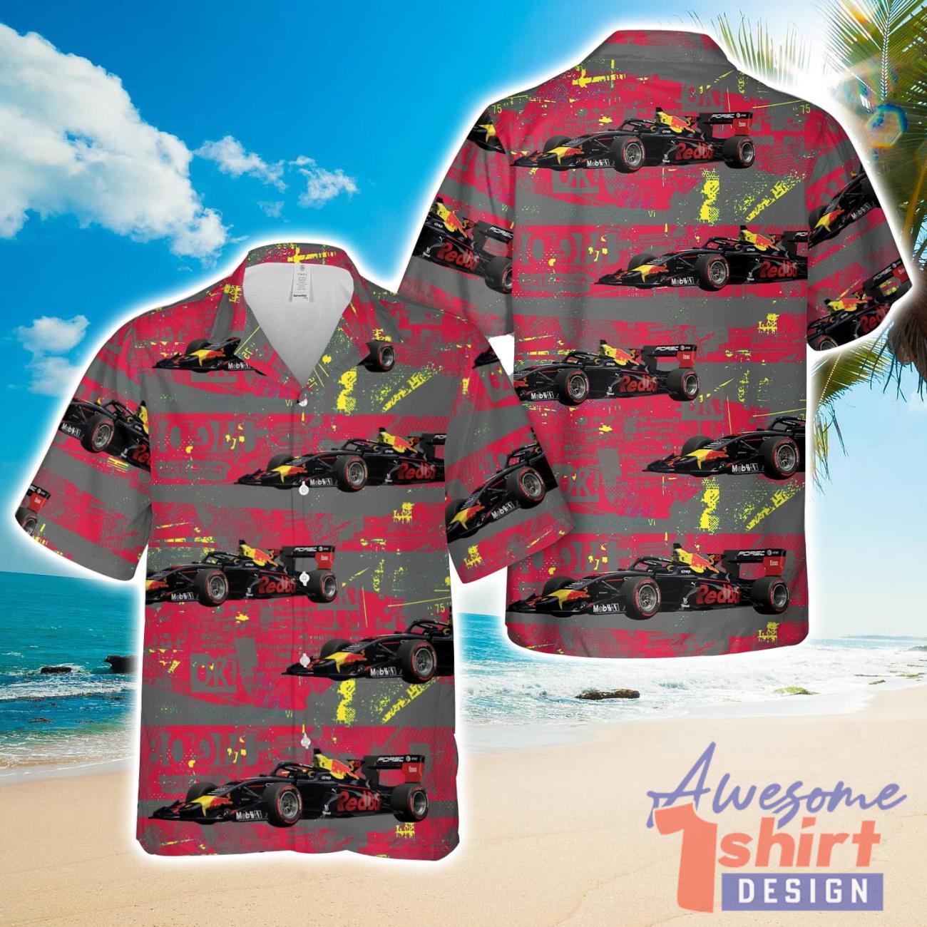 Red Bull Porsche F1 2024 Hawaiian Shirt Summer Holiday Gift