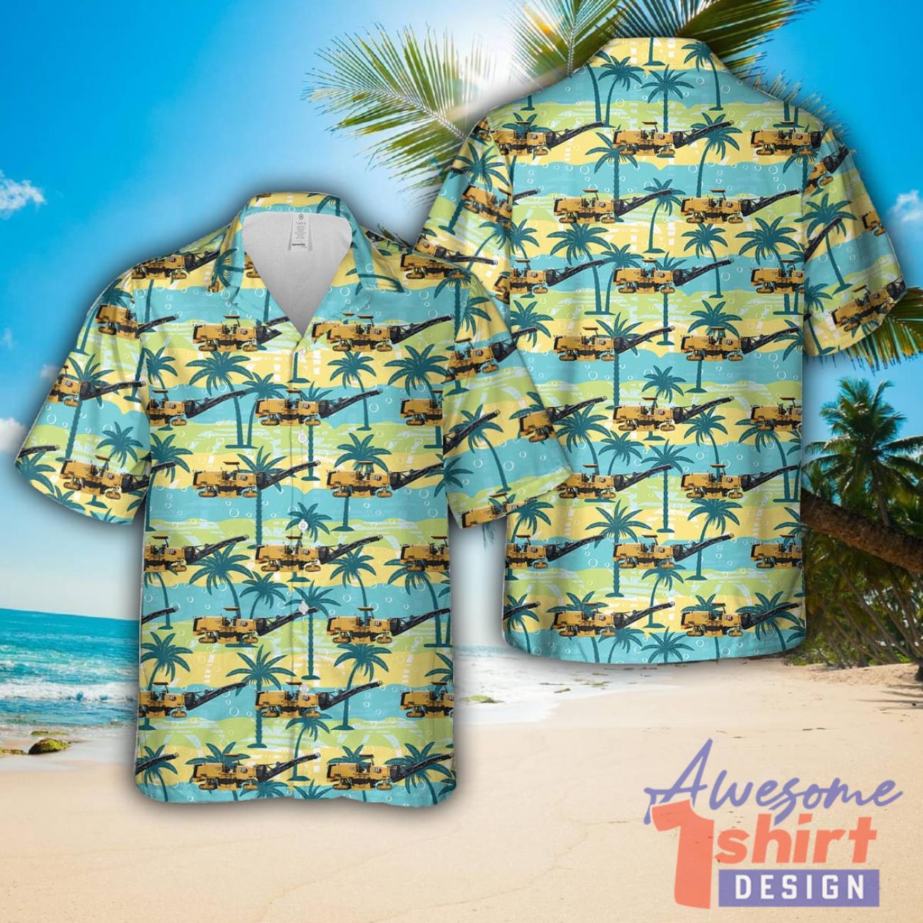 Road Construction Cold Planers Hawaiian Shirt Unisex For Men And Women