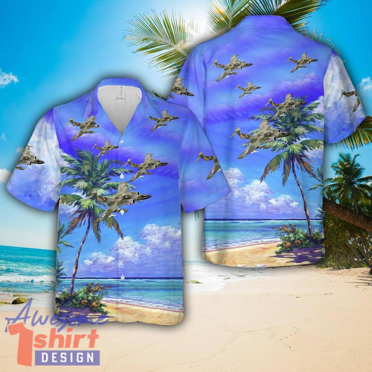 Royal Air Force 19 Squadron Blackburn B 87 Barghest F(AW) 3 “WZ507 A” AOP Hawaiian Shirt Summer Holiday Gift