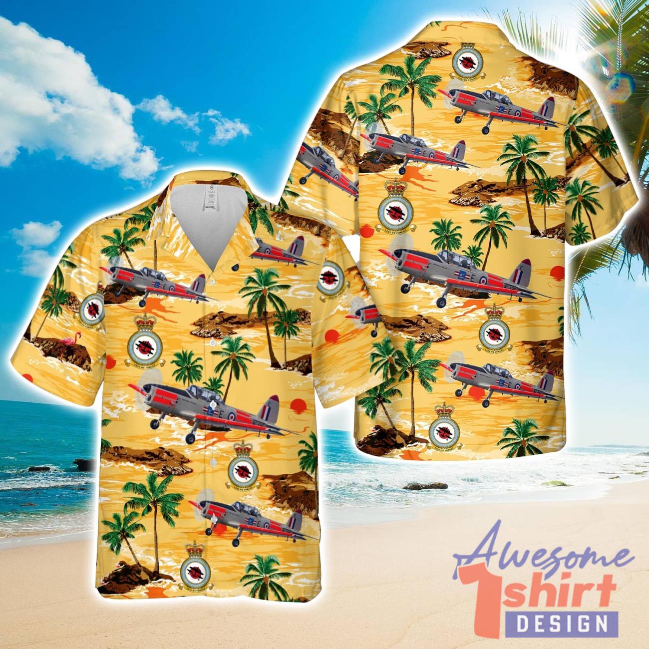 Royal Air Force Battle of Britain Memorial Flight Chipmunk WG486 Hawaiian Shirt Summer Holiday Gift