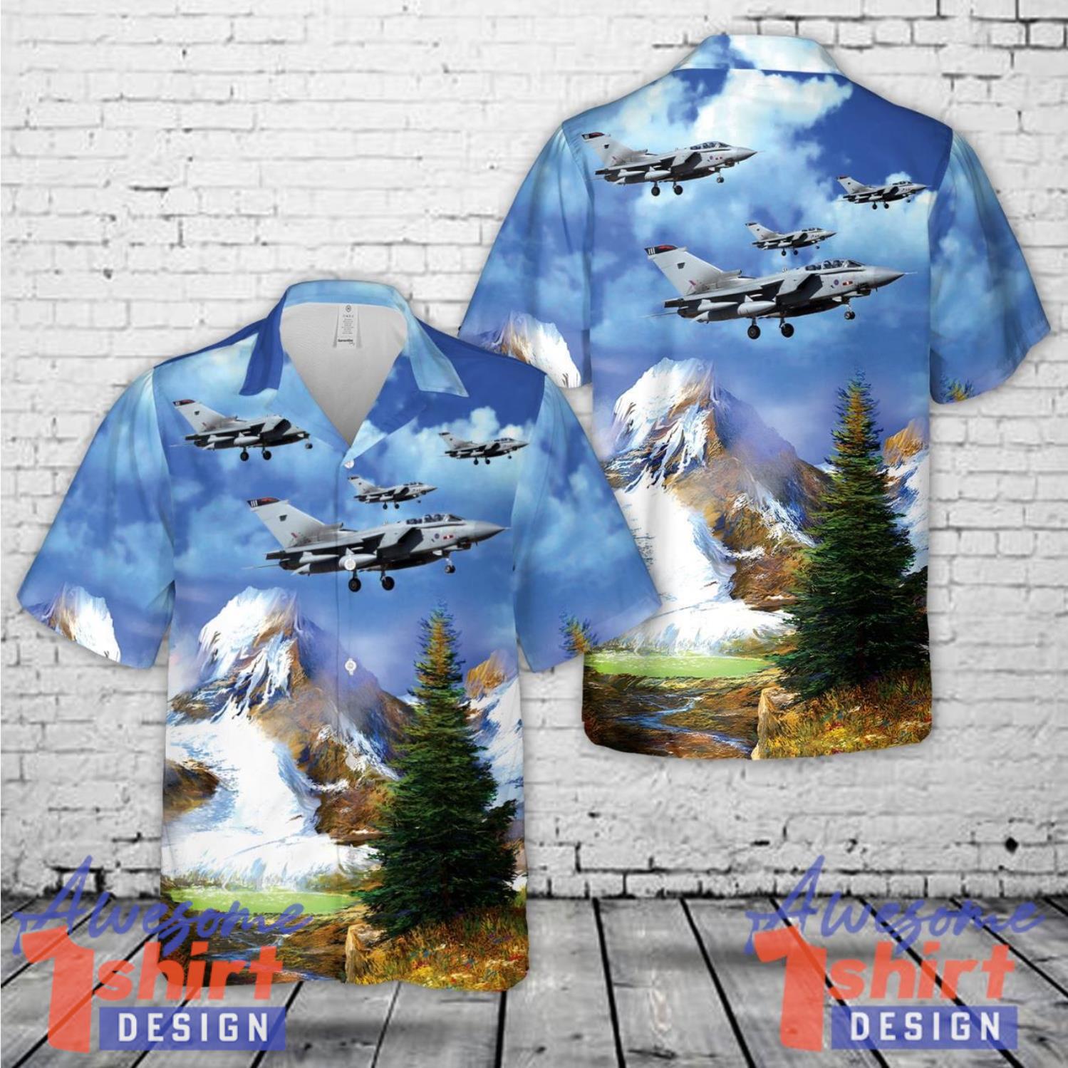 Royal Air Force (RAF) Panavia GR4 Tornado 111 ZD850 (Tail fin flash 617 Squadron Dambusters Hawaiian Shirt Summer Holiday Gift