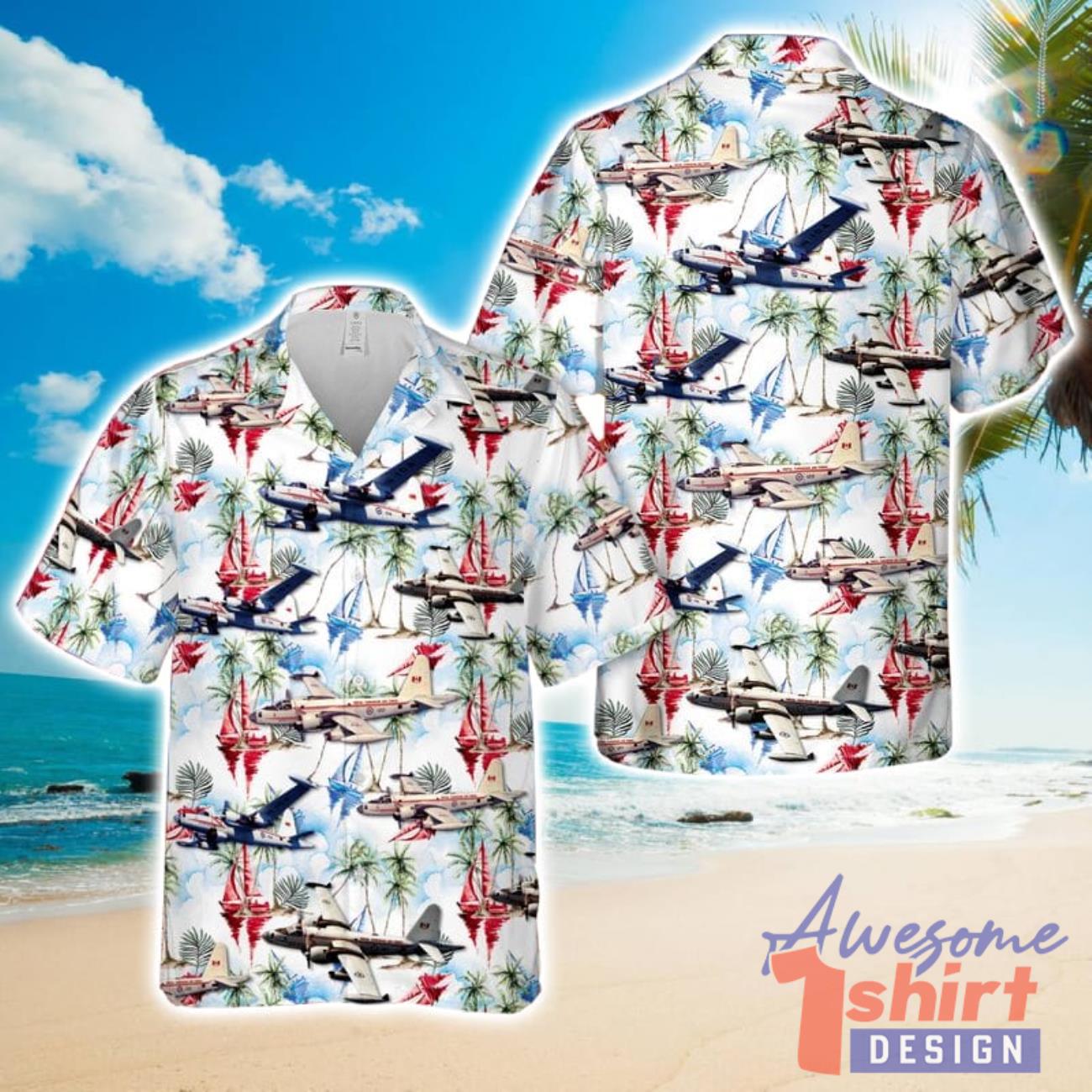 Royal Canadian Air Force Lockheed P-2 Neptune 3D Hawaiian Shirt Beach Holiday Gift