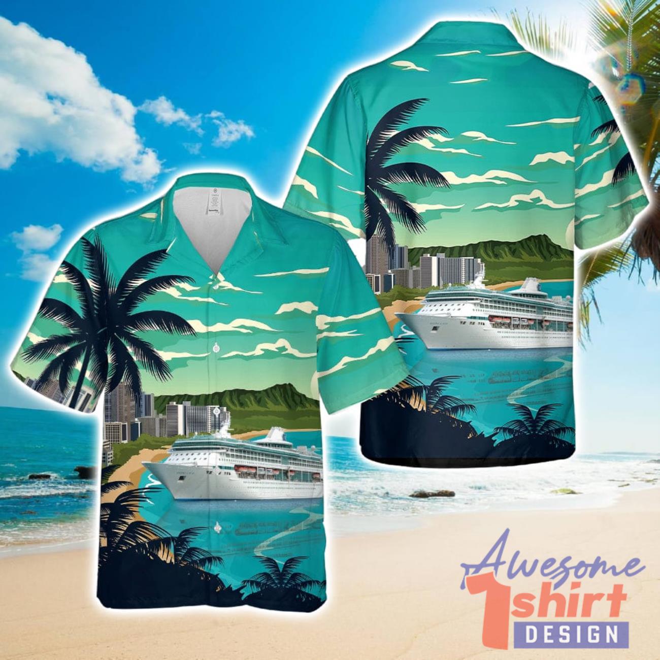 Royal Caribbean International Legend of the Seas 3D Hawaiian Shirt Beach Holiday Gift