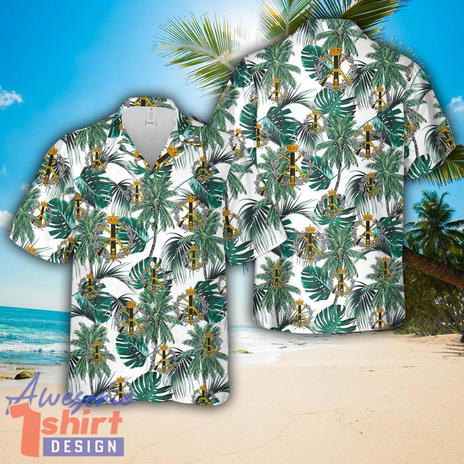 Royal Danish Army Army Operational Command (Denmark) 3D Printed Aloha Hawaiian Shirt