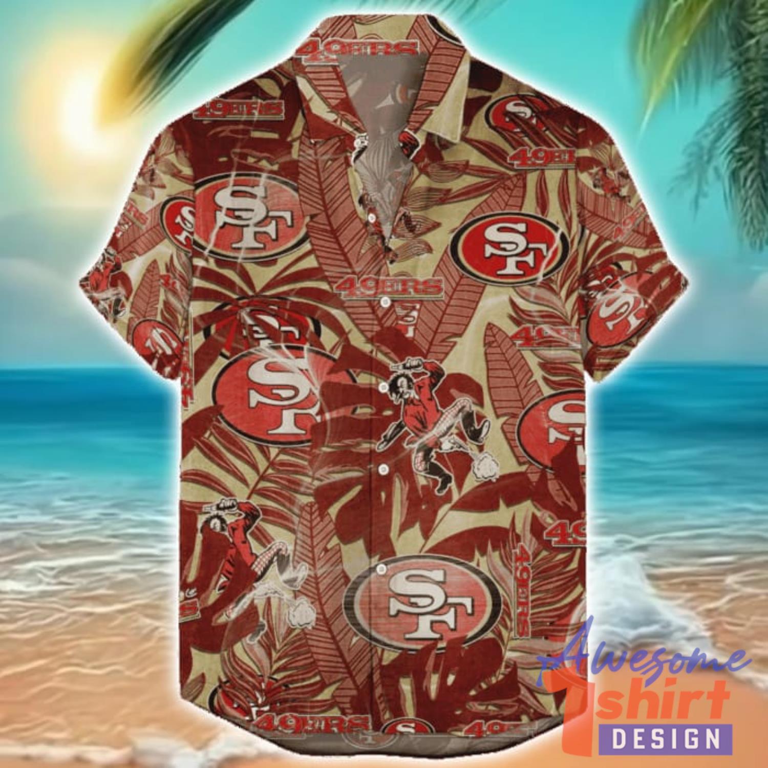 San Francisco 49ers Hawaiian Retro Logo Revolutions NFL 2024 Hawaiian Shirt For Fans