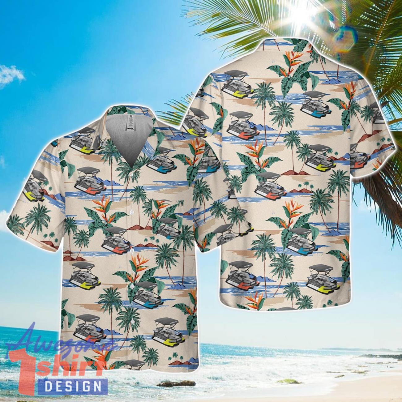 Sea-Doo Switch Sport (Pontoon Boat) Pocket Hawaiian Shirt 3D Printed Beach Lover Gift