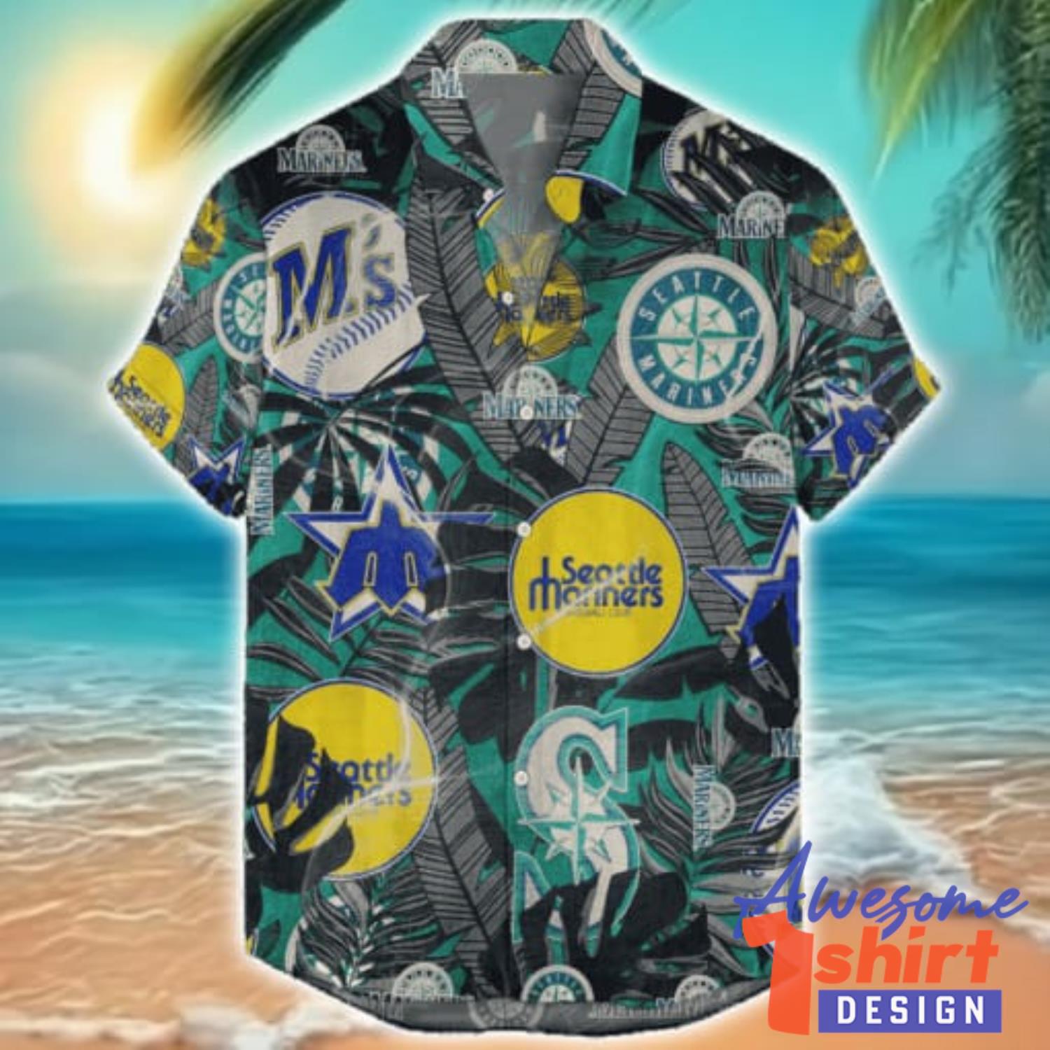 Seattle Mariners Retro Logo Hawaiian Shirt Limited For Fans Summer Gift