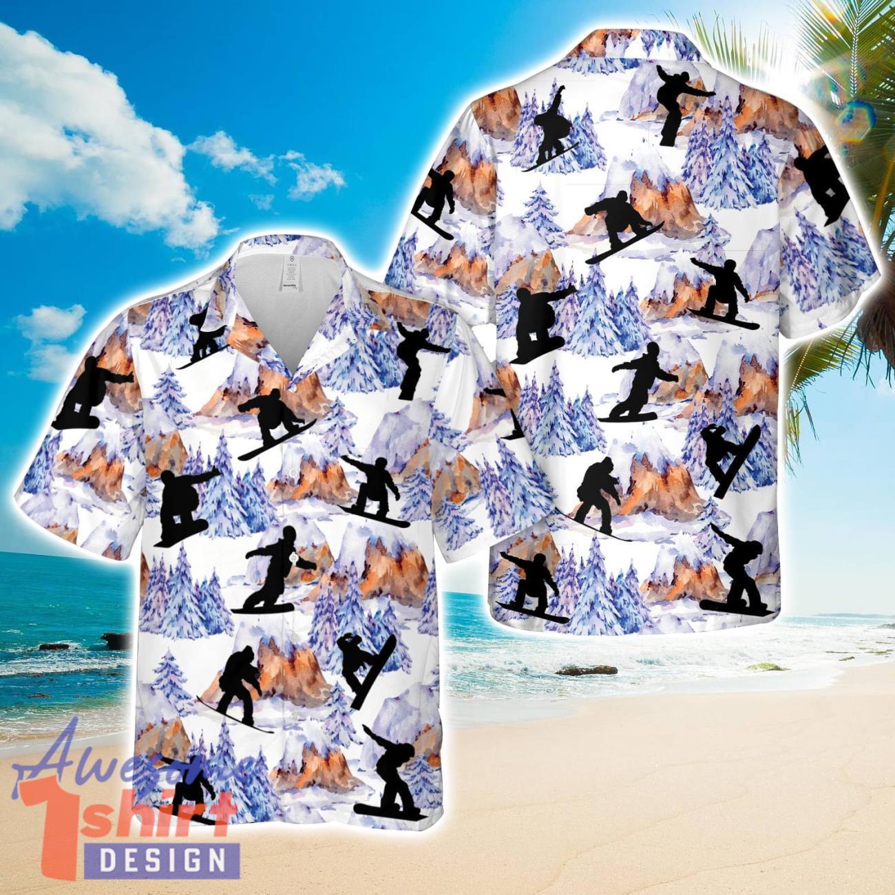 Snowboarder 3D Full Printed Hawaiian Shirt Beach Gift Shirt