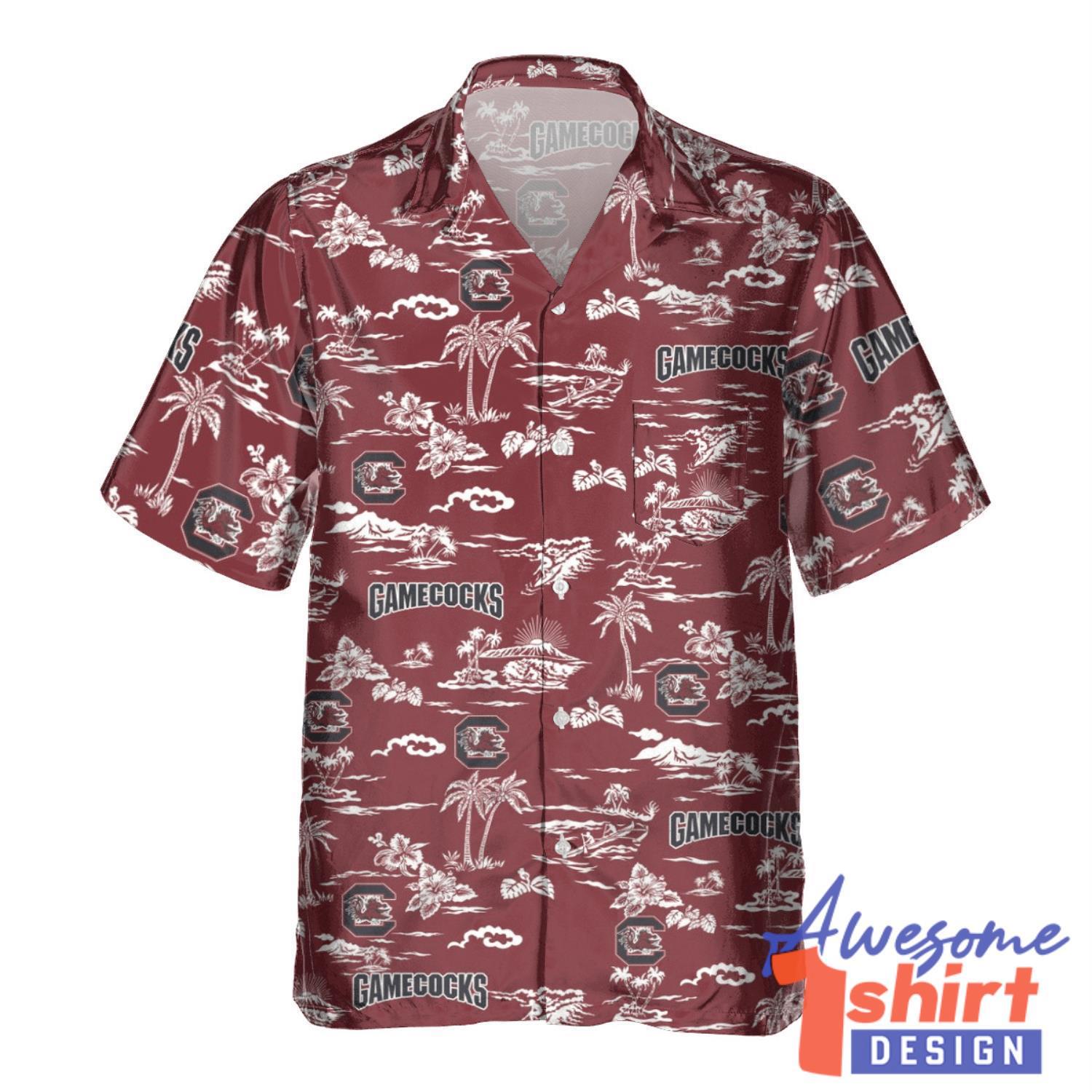 South Carolina Gamecocks Tropical  Beach Summer Shirt Team Hawaiian Shirt