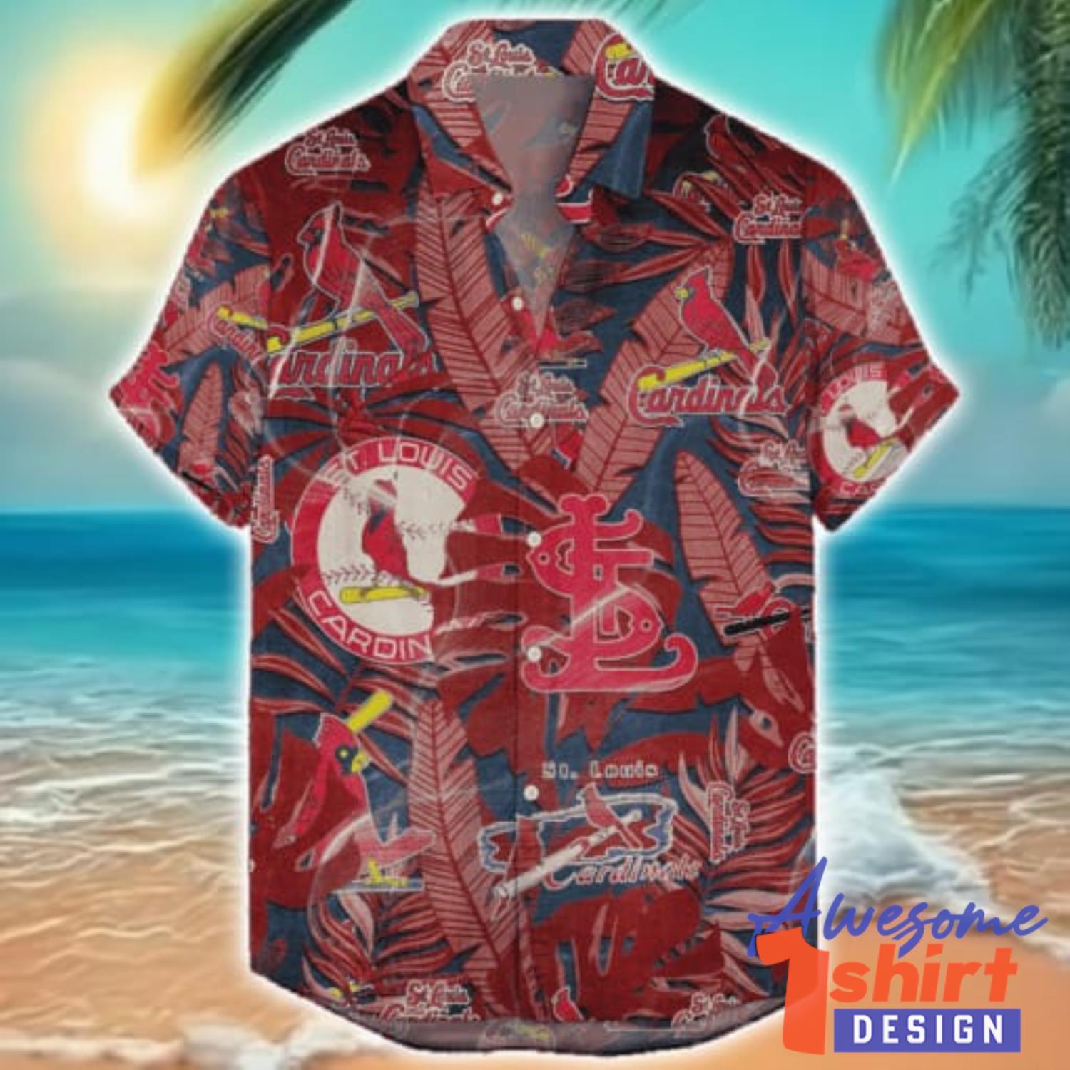 St Louis Cardinals Retro Logo Hawaiian Shirt Limited For Fans Summer Gift