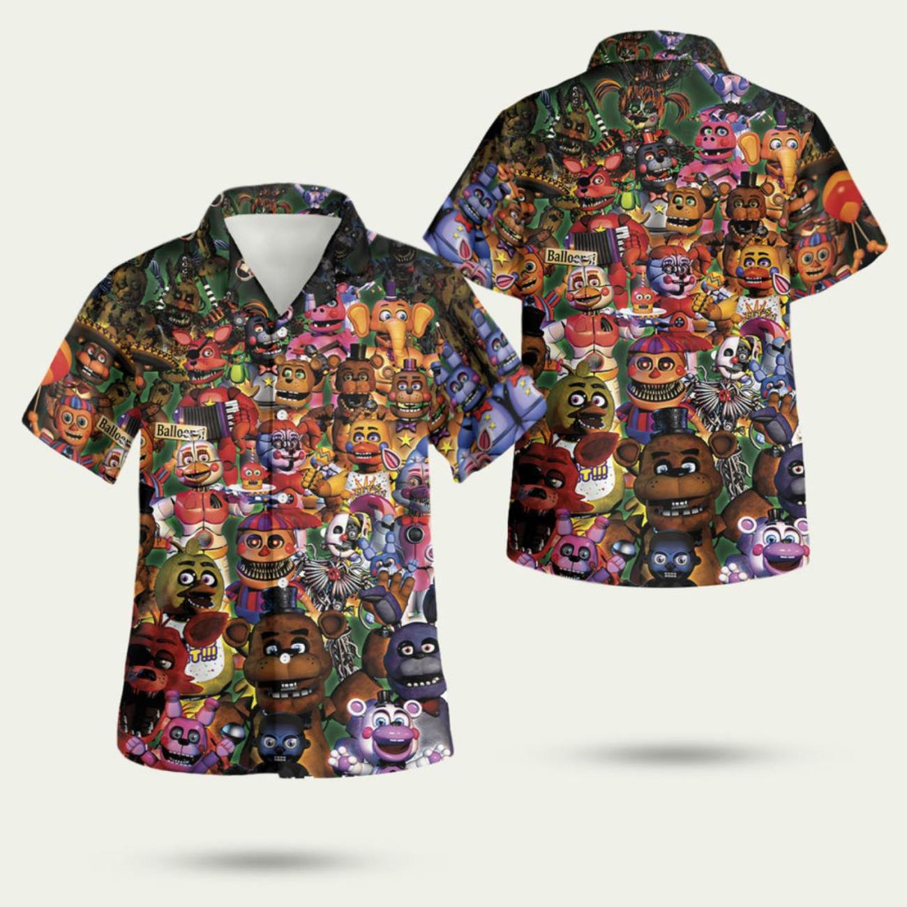 Five Nights At Freddy Is 3D Hawaiian Shirt Summer Style Gift