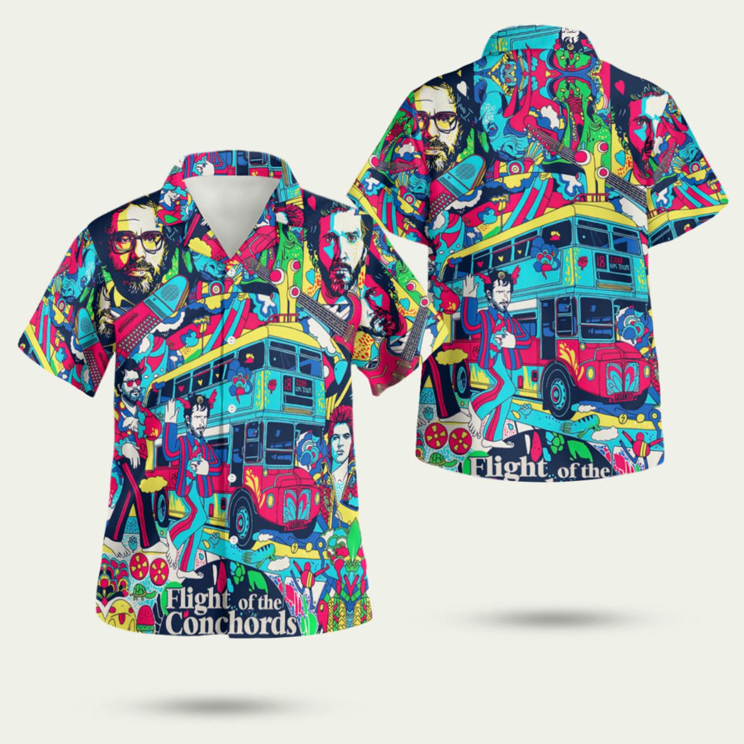 Flight Of The Conchords 3D Hawaiian Shirt Summer Style Gift